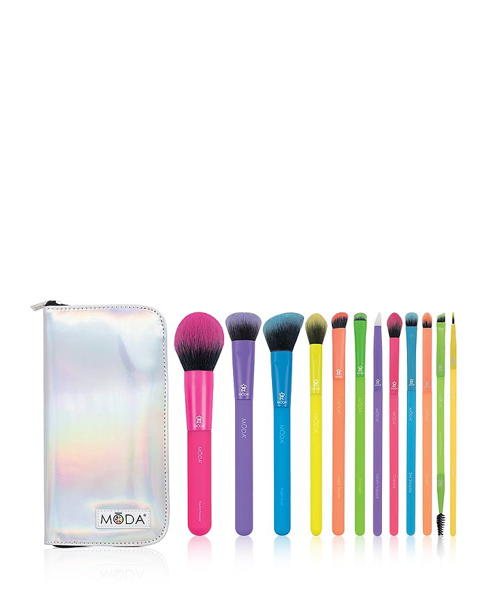 MODA® Brush Totally Electric Full Face Makeup Brush Gift Set