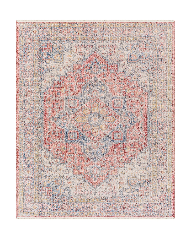 Surya Subtle Sub-2301 Area Rug, 7'10 X 10' In Red Ivory