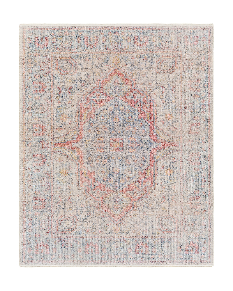 Surya Subtle Sub-2304 Area Rug, 5'3 X 7' In Red Ivory