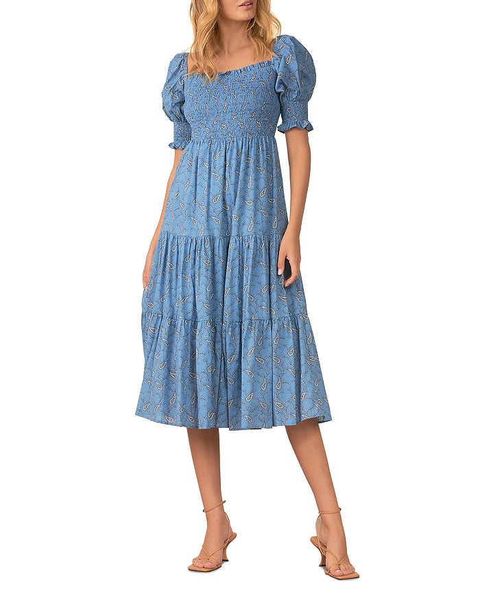 Elan Smocked Cotton Maxi Dress | Bloomingdale's