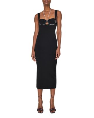 Galvan - Celeste Crystal Chain Dress
