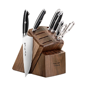 Cangshan Thomas Keller Signature Collection 7-piece Knife Block Set With 8 Spare Slots In Black