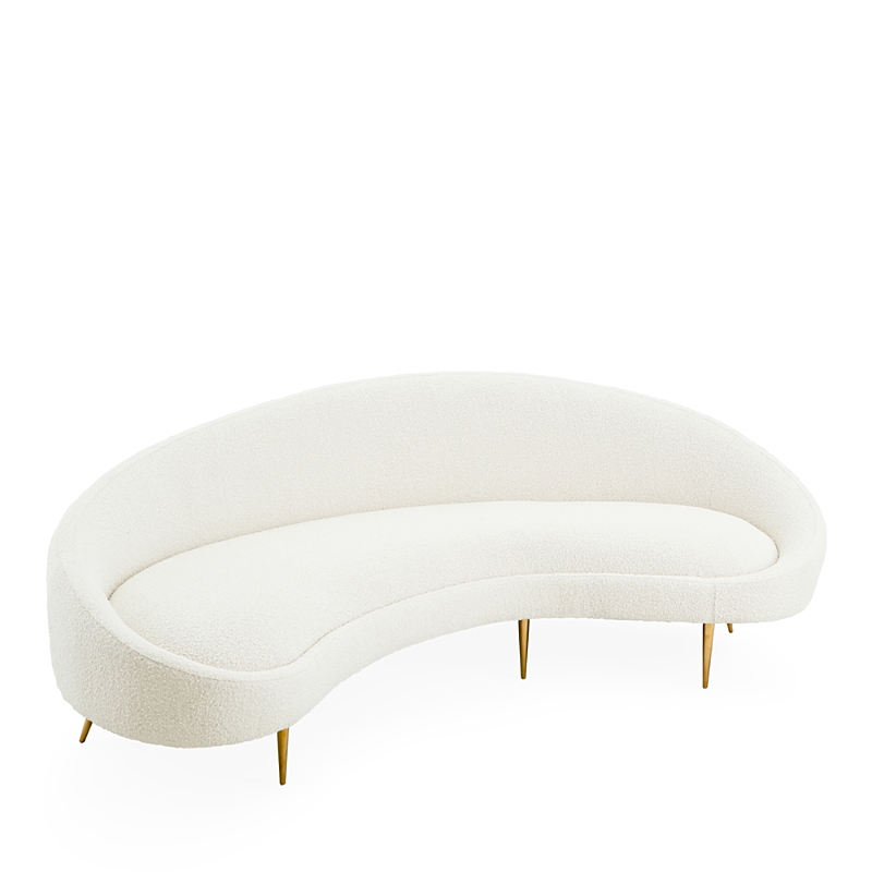 Jonathan Adler Ether Curved Sofa In Natural