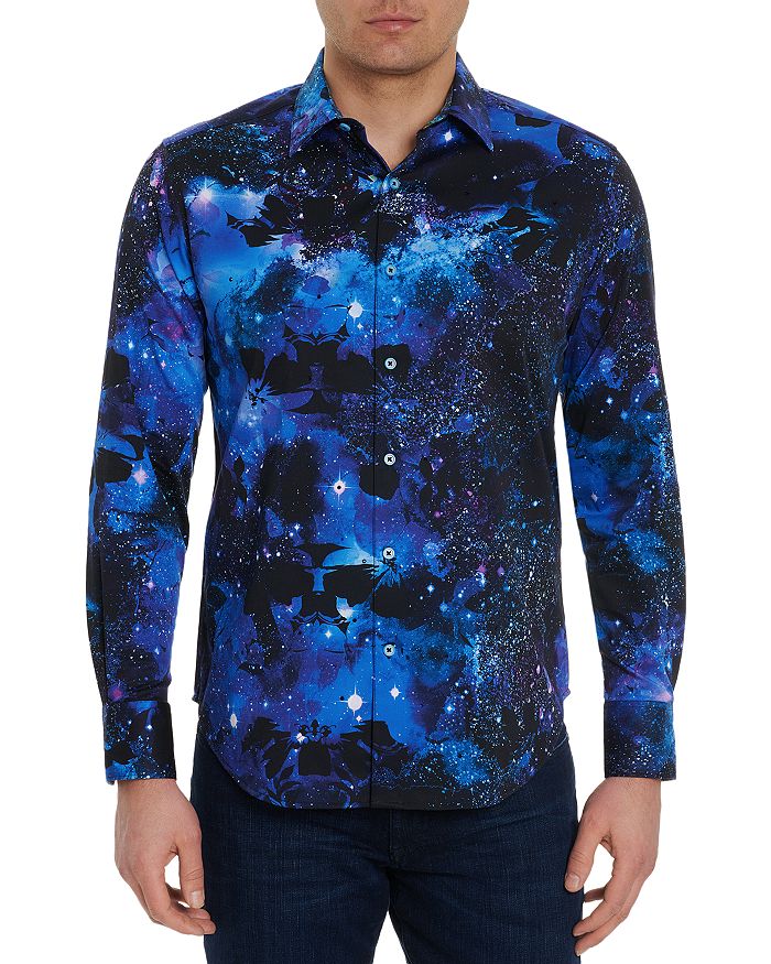 Robert Graham Spacecation Outer Space Long Sleeve Shirt | Bloomingdale's