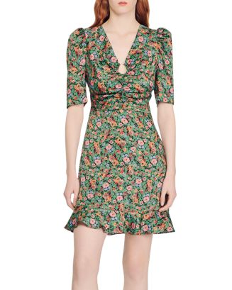 Sandro Plumeria Floral Print Dress | Bloomingdale's