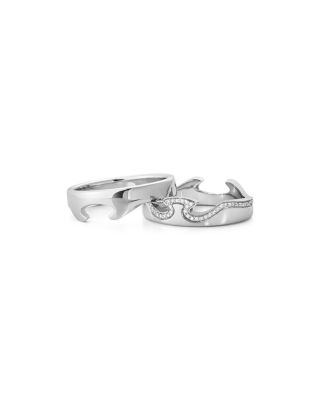 18K White Gold Fusion End Ring