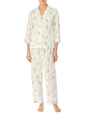 Ralph Lauren Printed Notch Collar Pajama Set