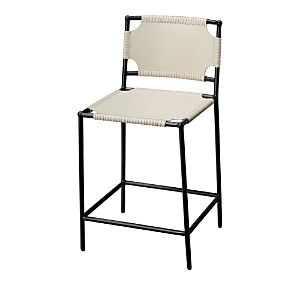 Shop Jamie Young Asher Counter Stool In Gray