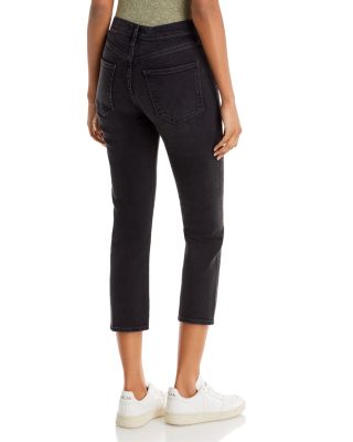Riley High Rise Cropped Straight Jeans in Panoramic