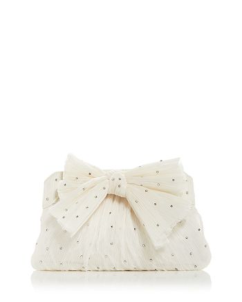 Loeffler Randall - Loeffler Randall Rayne Pleated Embellished Bow Shoulder Bag