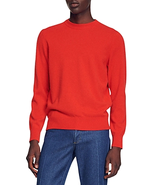 Sandro Industrial Cashmere Sweater In Orange