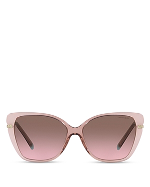 Tiffany & Co Cat Eye Sunglasses, 57mm In Pink/pink Gradient