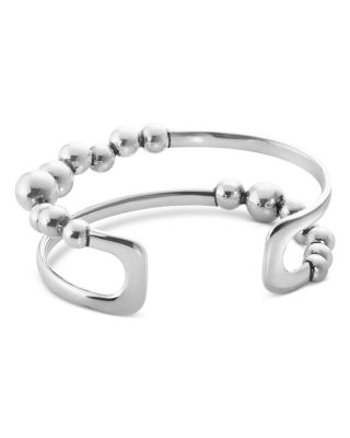 Sterling Silver Moonlight Grapes Cuff Bangle Bracelet