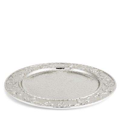 White Orchid Charger Plate