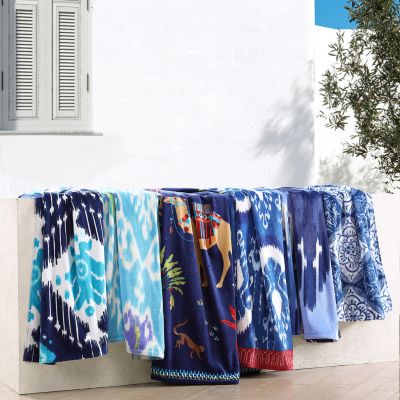 Dhule Beach Towel Indigo