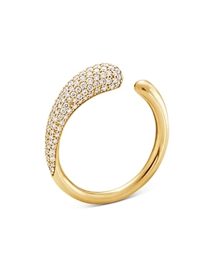 Georg Jensen 18k Yellow Mercy Diamond Ring In Gold
