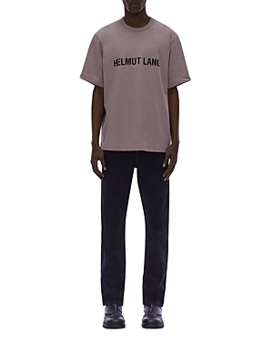 Helmut Lang Cotton Logo Graphic Tee In Wisteria