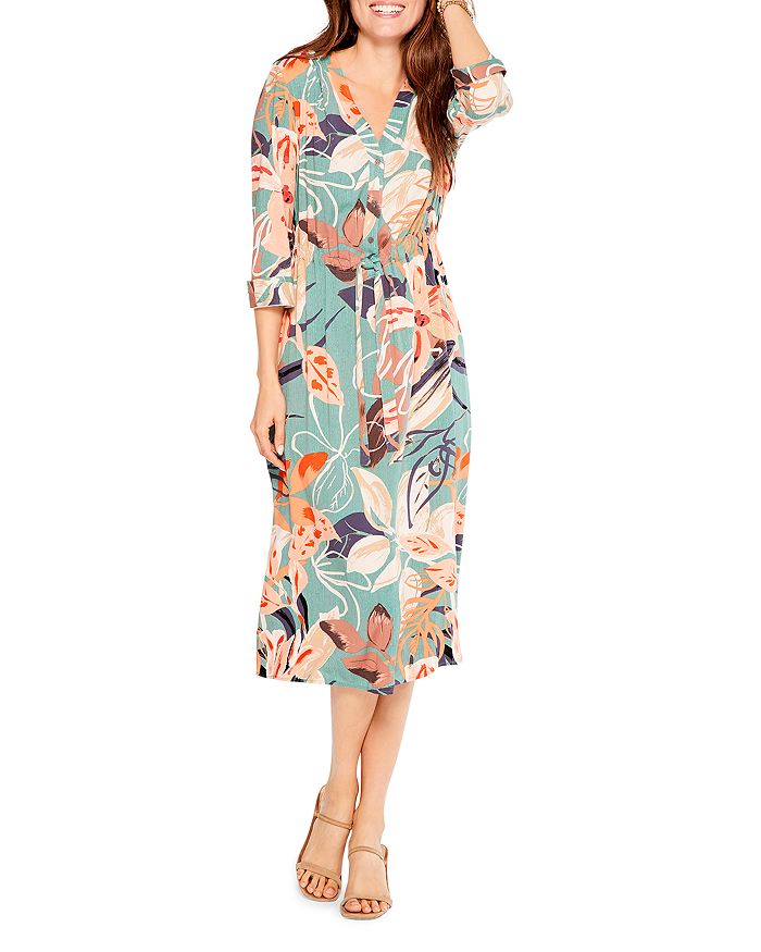 NIC+ZOE Artful Floral Print Dress | Bloomingdale's