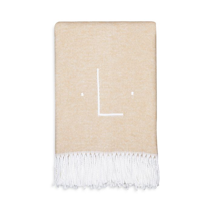 Matouk Monogrammed Pezzo Throw Bloomingdale's
