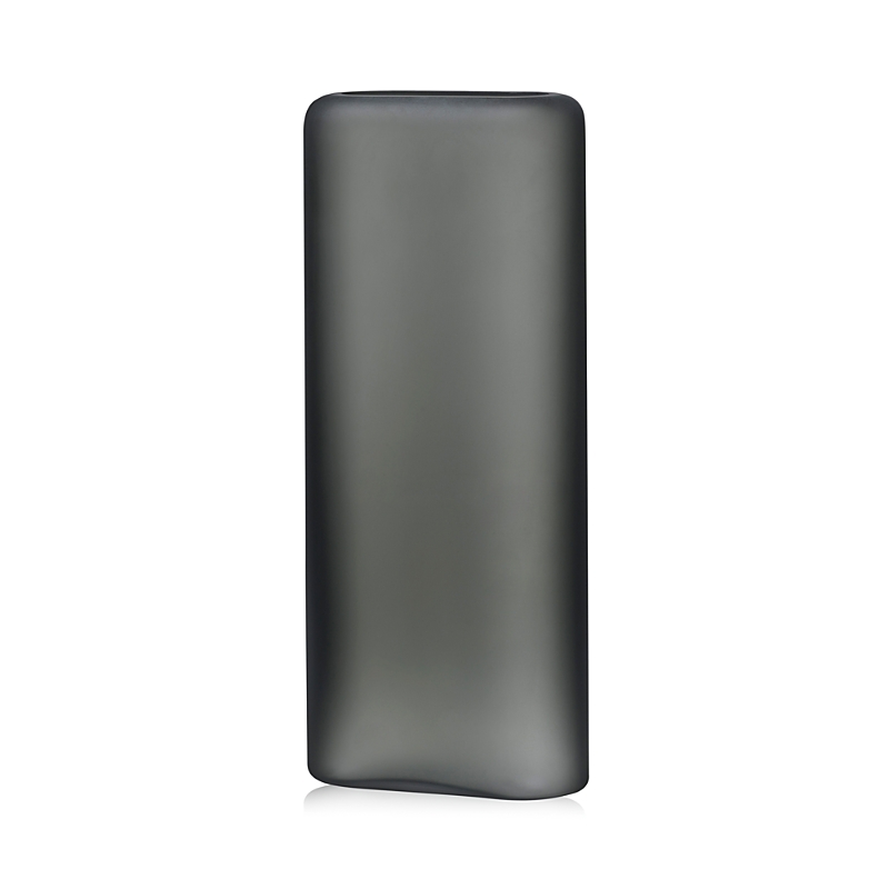 Nude Glass Layers Vase, Tall In Grey