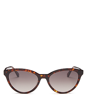 Kate Spade New York Cat Eye Sunglasses, 55mm In Havana/brown Gradient