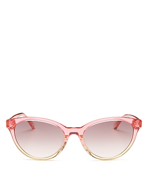 Kate Spade New York Cat Eye Sunglasses, 55mm In Pink/brown Gradient