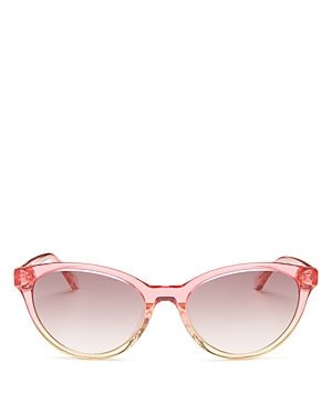 Kate Spade New York Cat Eye Sunglasses, 55mm In Pink/brown Gradient