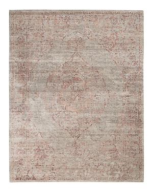 Nourison Lucent Lcn07 Area Rug, 4' X 6' In Silver / Red