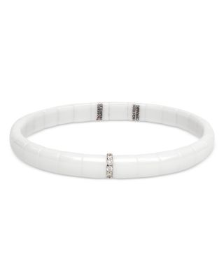 Roberto Demeglio - 18K White Gold Pura Diamond Stretch Bracelet