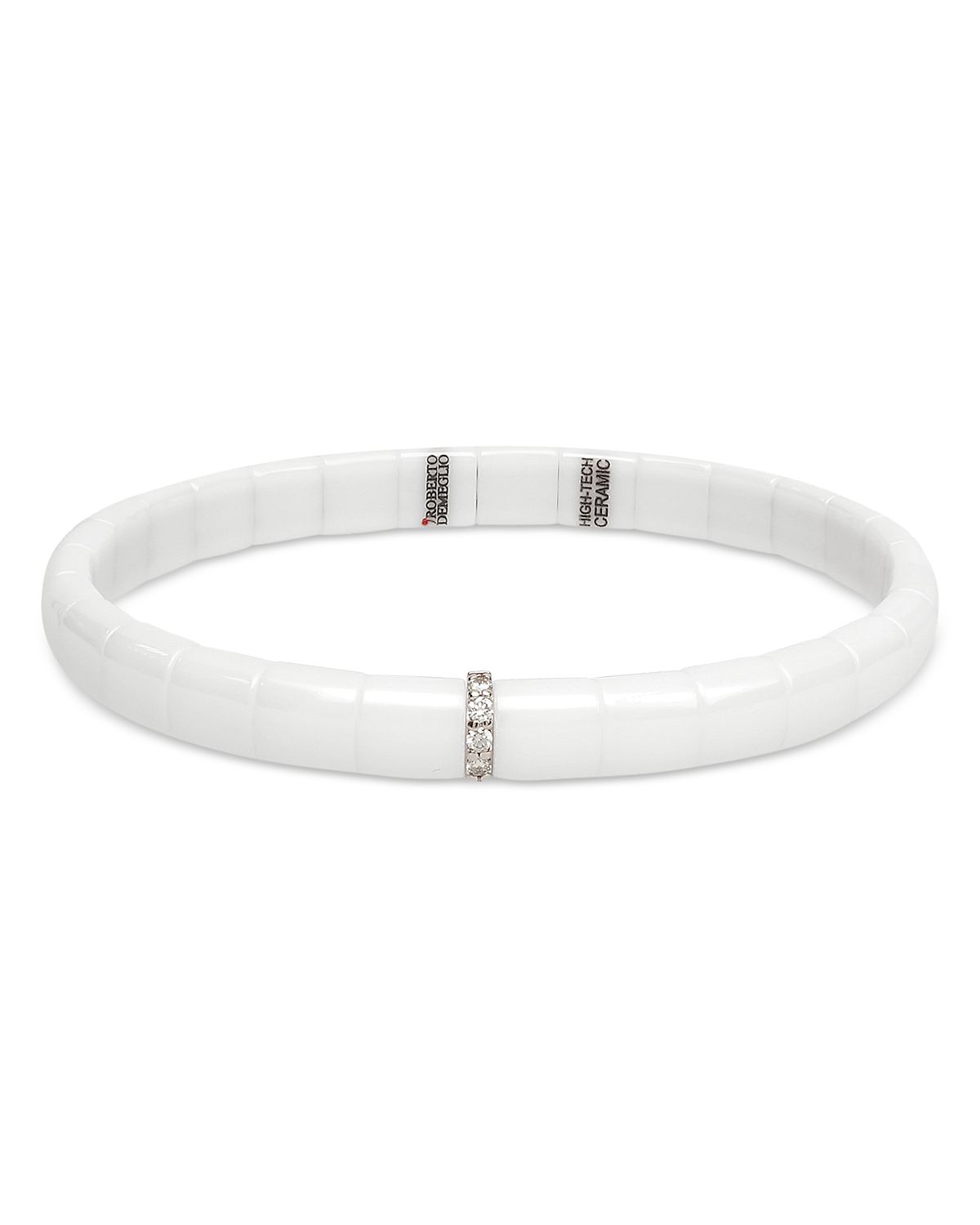 Roberto Demeglio 18K White Gold Pura Diamond Stretch Bracelet
