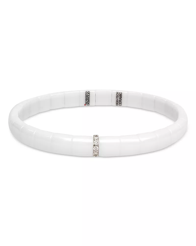 Roberto Demeglio 18K White Gold Pura Diamond Stretch Bracelet
