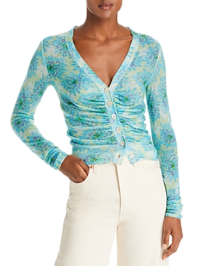 REBECCA TAYLOR ASTERA FLEUR RUCHED TOP