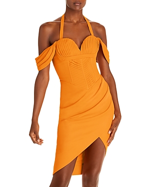 LAVISH ALICE FAUX WRAP DRESS