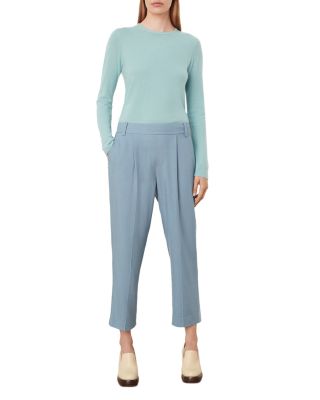 Vince Pleated Drapey Pull-on Pants In Coastal Blue