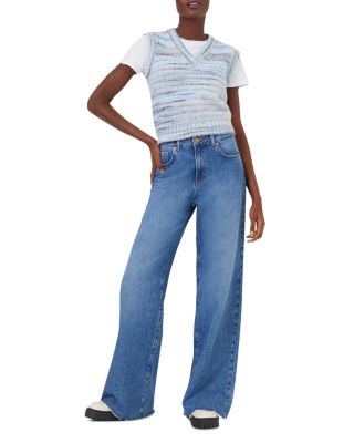 FRENCH CONNECTION - Maly Space Dyed Knit Sweater Vest