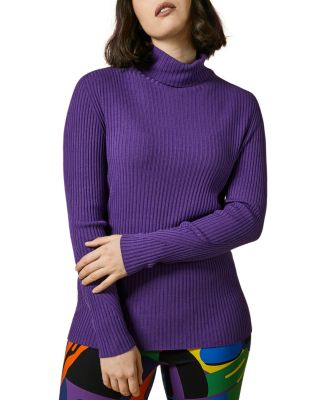 Marina Rinaldi - Alto Ribbed Turtleneck Sweater