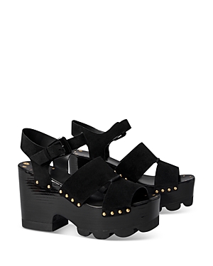 TORY BURCH WOMEN'S STUDDED CLOG PLATFORM SANDALS