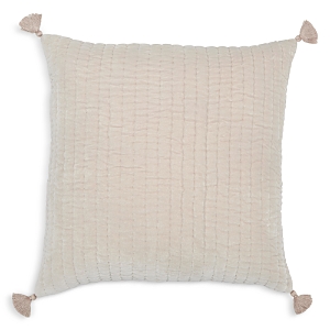 John Robshaw Velvet Sand Decorative Pillow In Tan