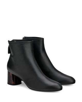 AGL - Women's Veta Back Zip Block Heel Booties