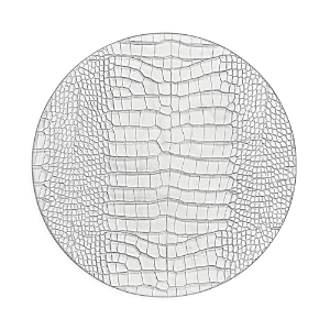 Kim Seybert Croco Holiday Placemat In Silver