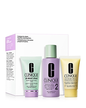 Clinique Skin School Supplies Cleanser Refresher Course Set - Dry Combination