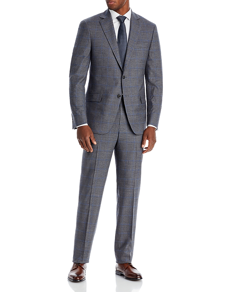 HART SCHAFFNER MARX PLAID REGULAR FIT SUIT