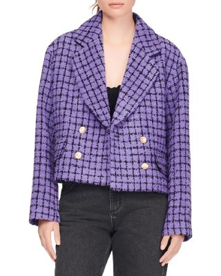 Sandro - Simona Tweed Cropped Jacket