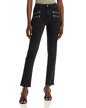 PAIGE EDGEMONT HIGH RISE ANKLE STRAIGHT JEANS IN SCORPIO