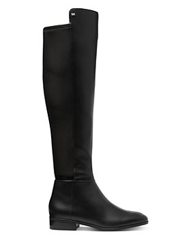 Michael Kors Parker Leather Boot in Black Womens Shoes Boots Knee-high boots 