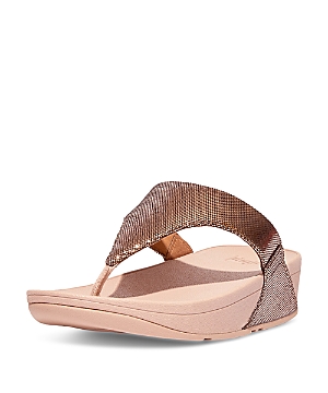Fitflop Women's Lulu Lustra Sandals In Rose Gold
