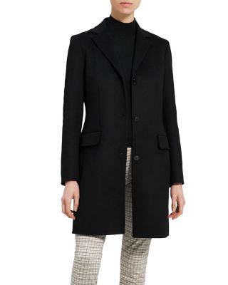 Theory single-breasted cashmere coat - Grey