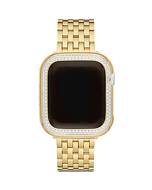 Michele Apple Watch Series 7 Diamond Pave Case, 41mm In Gold