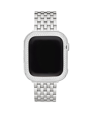 Michele Diamond Jacket For Apple Watch In Stainless Steel, 41mm In Silver