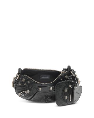  Le Cagole Xs Shoulder Bag Metallized with Leopard Print